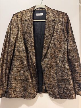 Dries Van Noten Gold Blazer